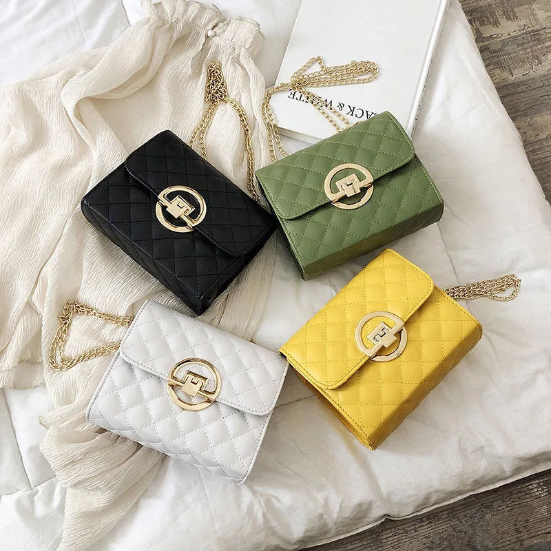

2020 new pu square women hand bags designer handbags famous brands handbags for women luxury purses, 4 colors