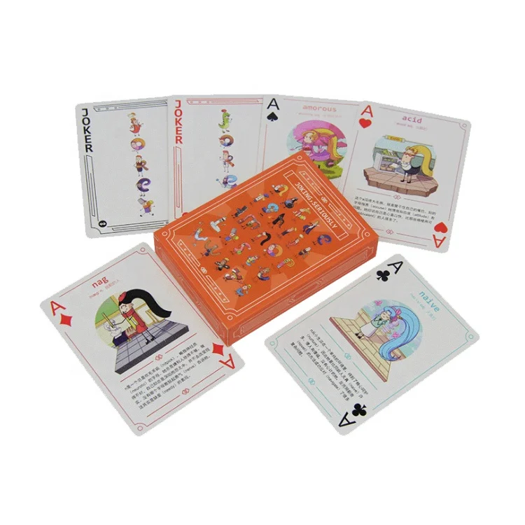 

WJPC-Promotional 300gsm Art Paper Deck Playing Cards Double Sided Poker Cards