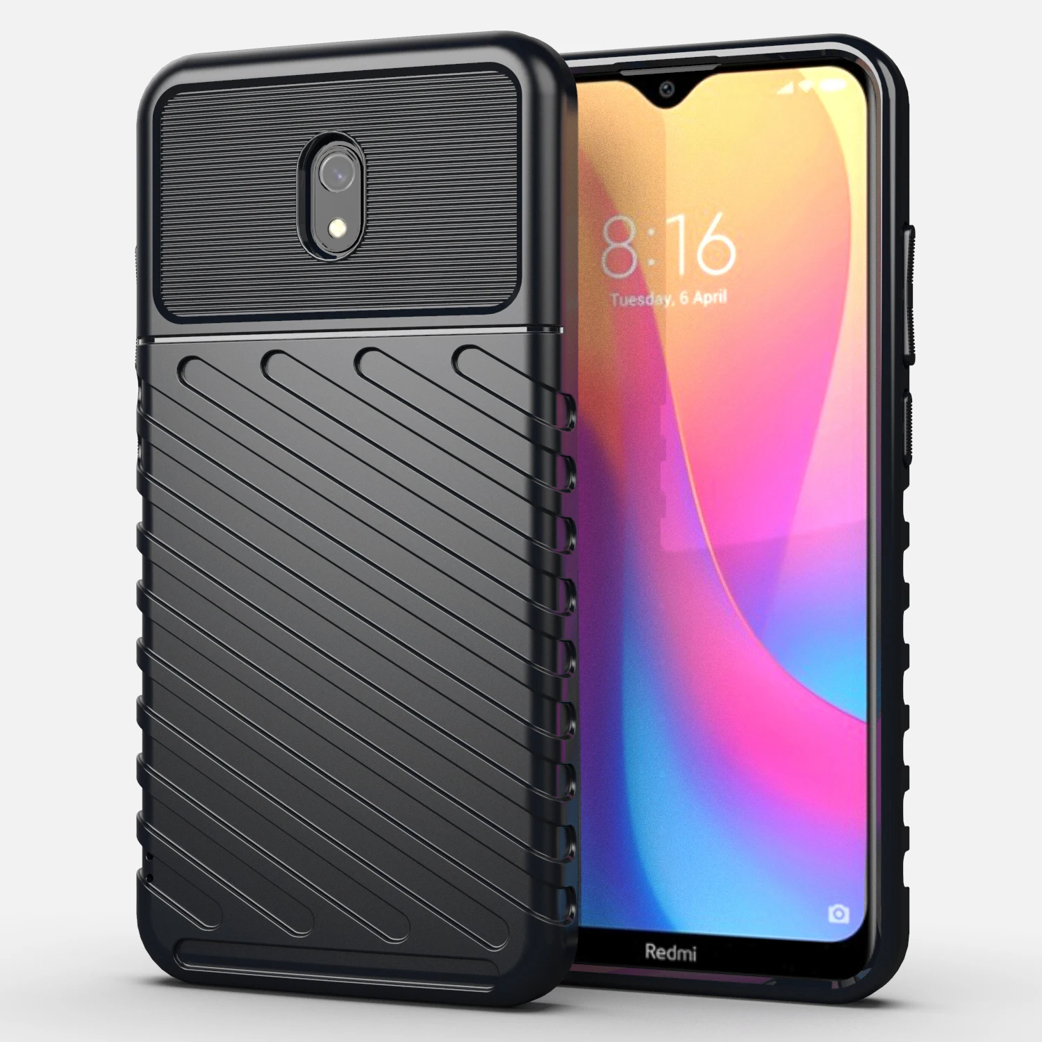 

Shockproof TPU Mobile Back Cover For Redmi 8a phone case, 3colors