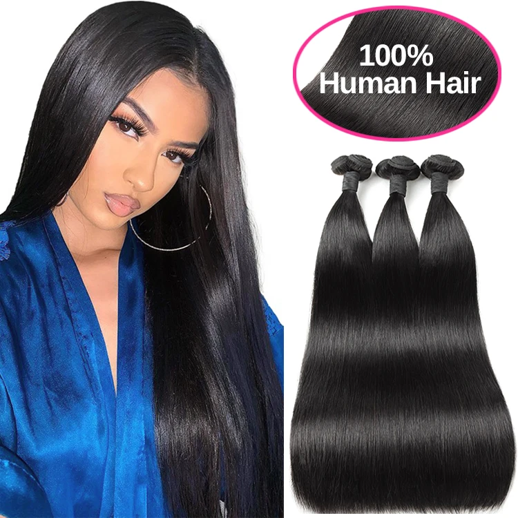 

Vast wholesale 100% human virgin hair weave bundles Brazilian straight unprocessed hair excension good quality