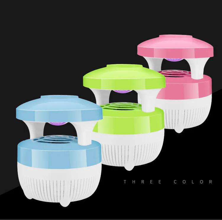 

Hot sale wholesale suction energy conservation low noise zapper killer mosquito lamp for pest control, Blue/green/pink