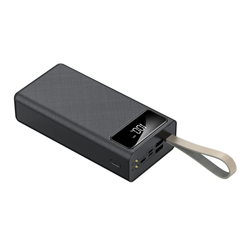 

30000mah fast charging powerbank 40000 mah external battery power bank, Black white