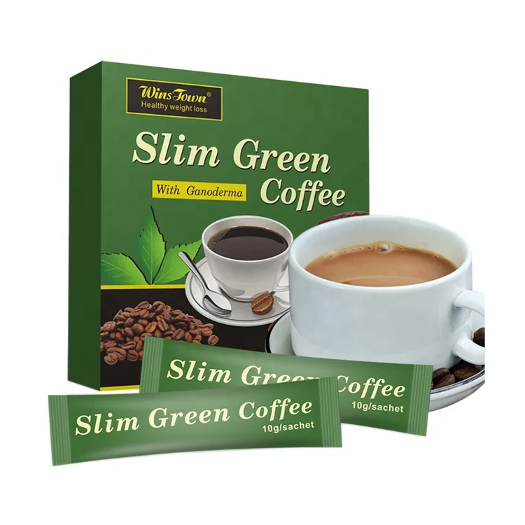 

Slim green Coffee Winstown slimming natural herbs diet private label weight loss instant Ganoderma coffee