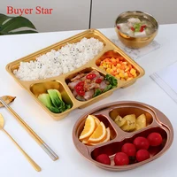 

Wholesale High Quality Stainless Steel 304 Canteen Tray Food Plate Snack Plate