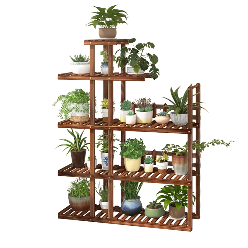 

Simple design plants stand planter shelf flower pot racks outdoor wooden