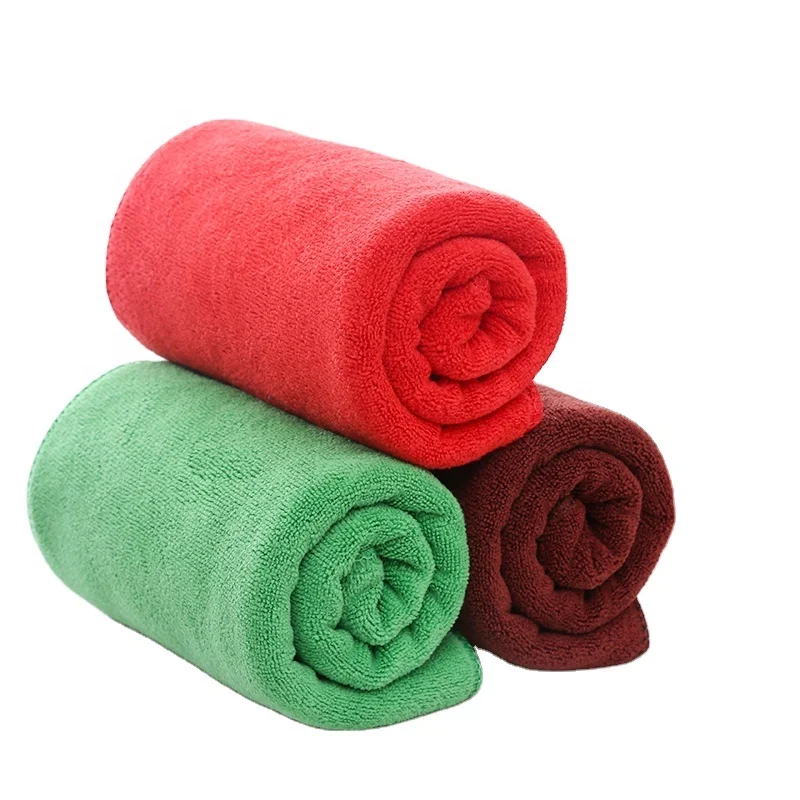 

350gsm 400gsm 450 gsm edgeless microfibre dryng large micro fiber absorbent cloth cleaning microfiber towel for car, Customized color