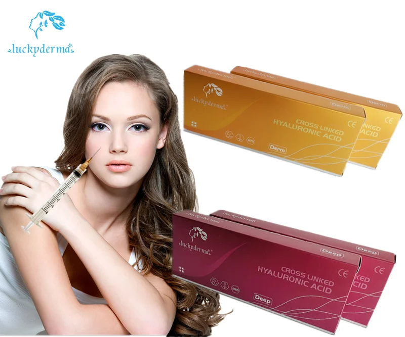 

Derm Deep facial lip hyaluronic acid injectable dermal filler, Transparent