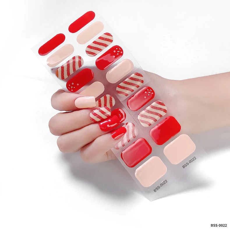 

Factory Price Customized Design Nail Wraps Designer Gel Nail Sticker, Colorful