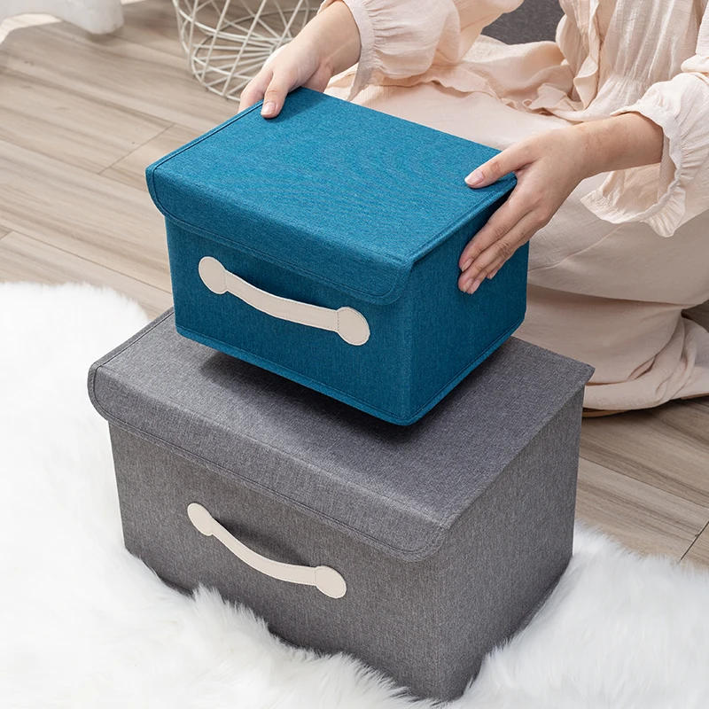 

Three size storage boxes & bins Multicolor choice recycling wardrobe clothes organizer