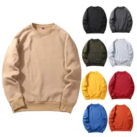 

Pullover Long Sleeve Crewneck Sweater OEM Customizable Sports Fleece Polyester Wholesale Sweatshirt American Size European Sizes