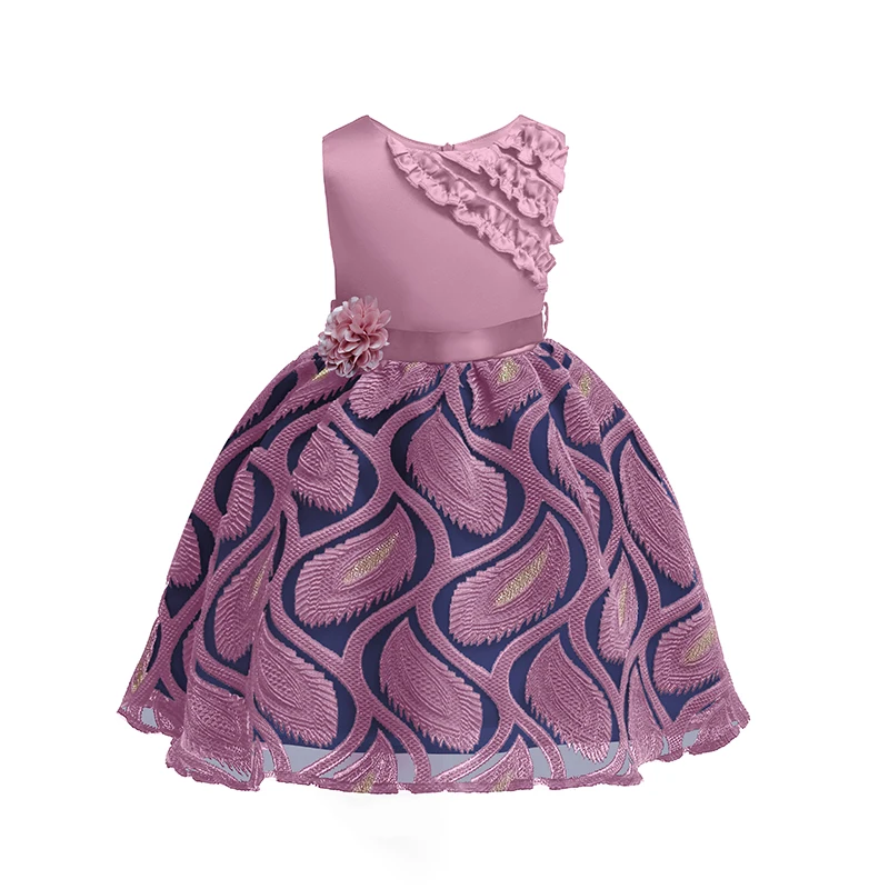 

New Kids Dress Wholesale Kids Girls Summer Party Wear Birthday Colorful Kids New Arrival Princess Gown Wedding Birthday clothes, ,pink,red,blue,champange