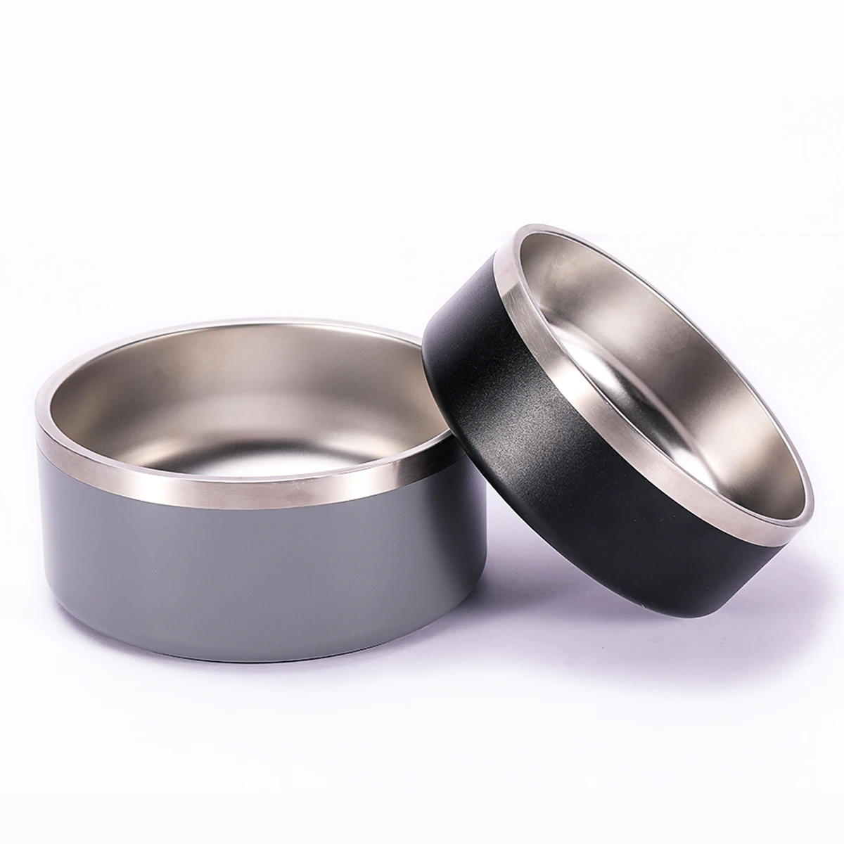 

64oz Matte Black Pet Bowl Stainless Steel Hot Cold Insulated Dog Food Container, Multi colors