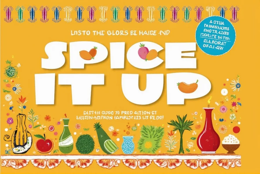 Spice rack with Latin American spices
