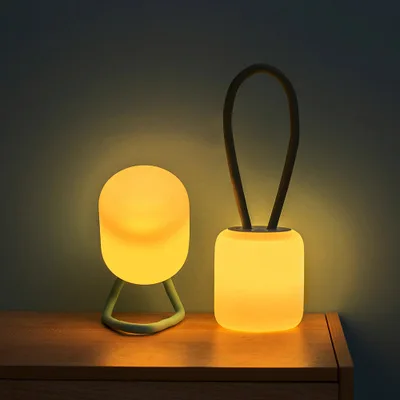 Creative Silicone LED Night Light For Baby Kids Children Bedroom Touch Sensor Portable Lamp Decoration Room Decor Holiday Gift