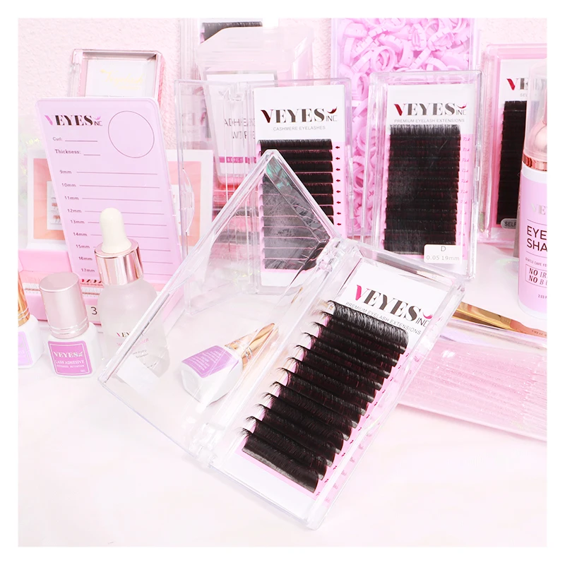 Soft Dark Matte Synthetic Eyelash Extensions