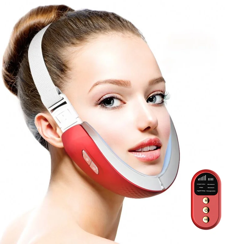 

EMS RF V Shape Beauty Equipment Double Chin Removal Face Lift Slimming Belt Machine V-Face Shaping Massager