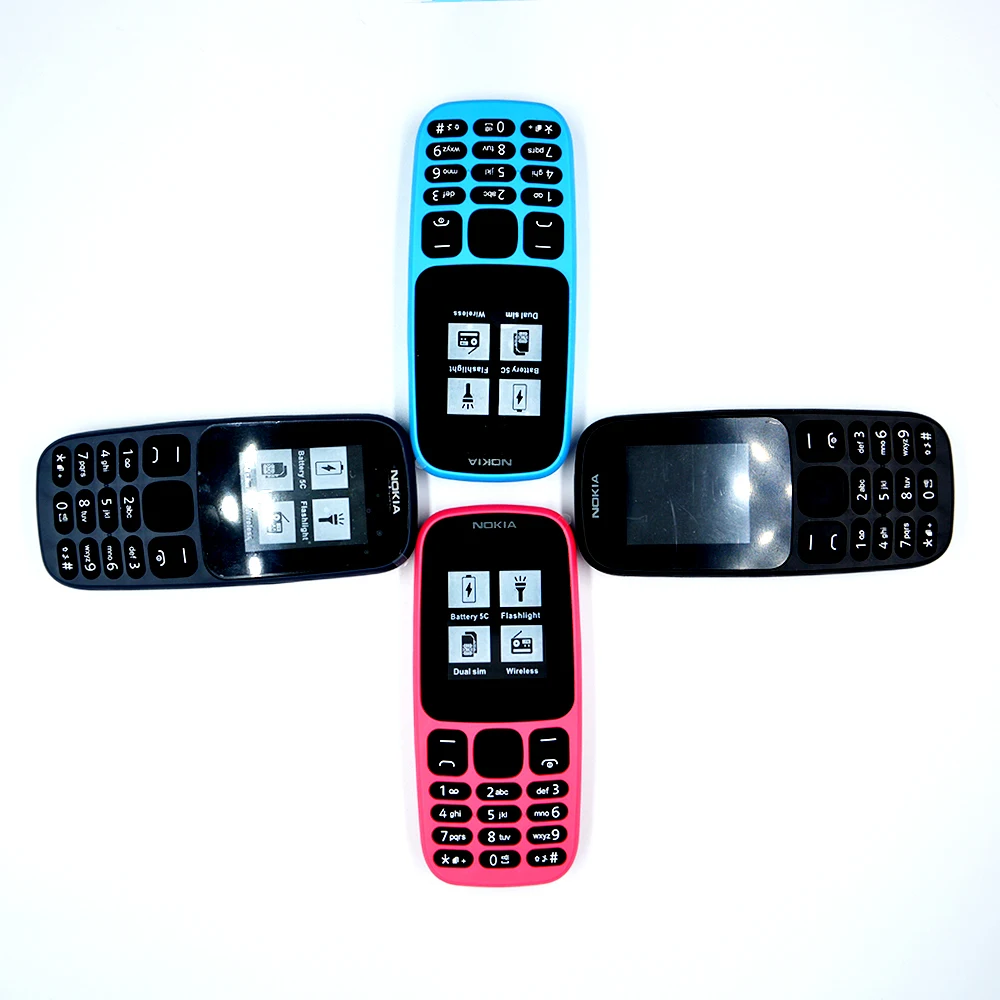 

Cheap China Factory Mobile Phone OEM for 105 2G Dual-SIM GSM Mini Keypad Cell Phone Customized Logo Basic 105 Cellular For Nokia