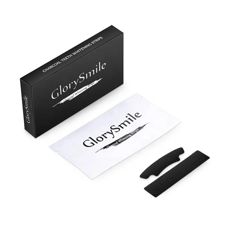 

Cost-Effective Black Glory Smile or OEM Charcoal 14 pouches Carbamide Peroxide Teeth Whitening Strips