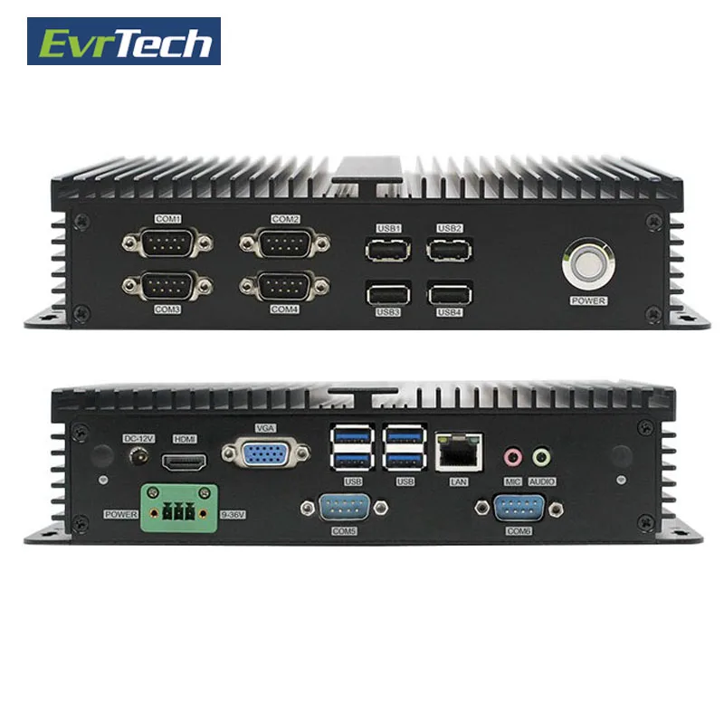 Cheap Fanless industrial rackmount embedded PC with i5  CPU and 6 COM,3xUSB 3.0