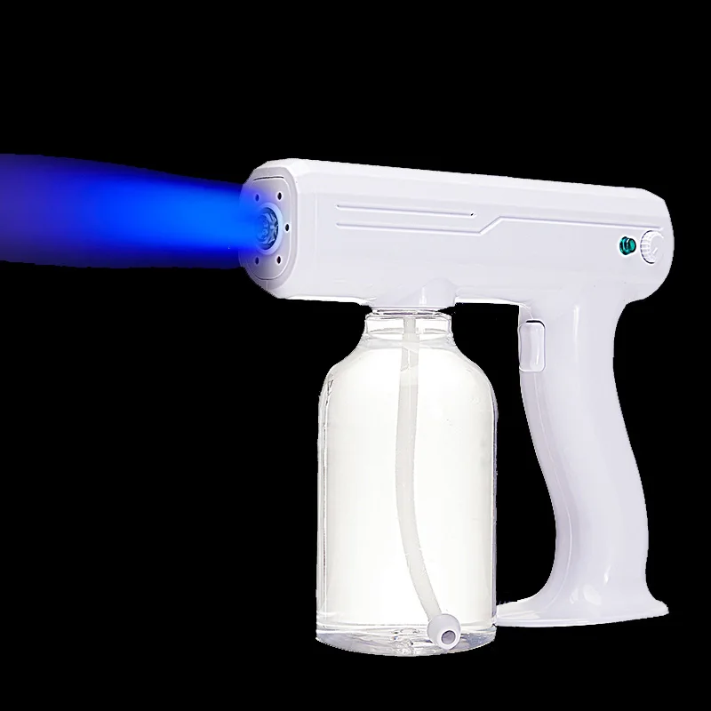 

Portable Mist Machine Handheld Sanitizer Fogger Electrostatic Sprayer Nano Spray Gun Atomizer, White