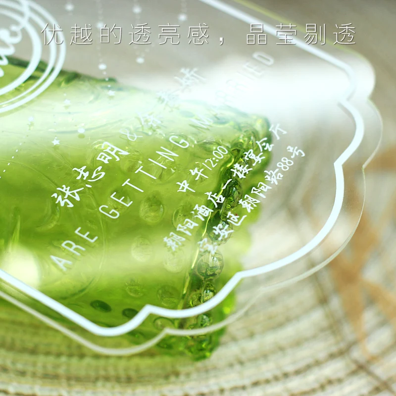 
Customized Acrylic Wedding Invitation Card,elegant WEDDING INVITATION CARD,Business card 