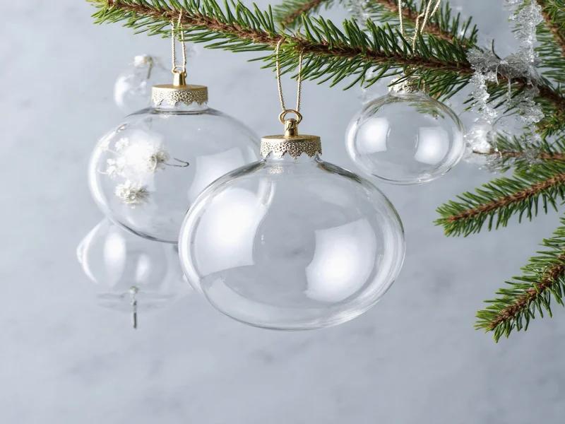 clear ornaments for crafts