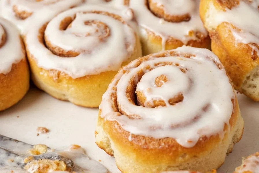 Step-by-step preparation of cake mix cinnamon rolls showing dough rolling and filling application