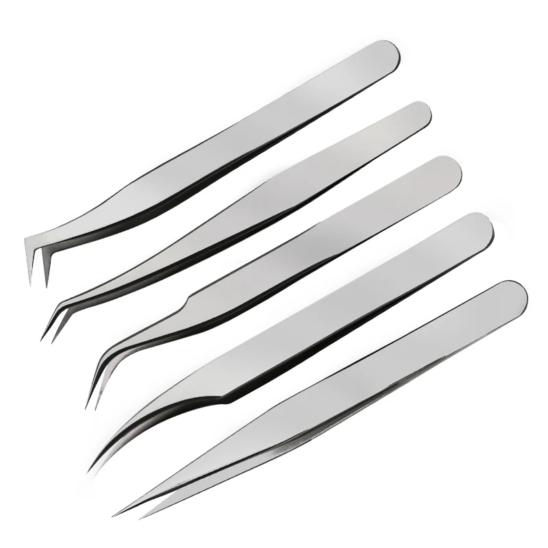 

Eyelash Tweezers Straight Pointed Stainless Steel Tweezers Volume Tweezers Eyelash Extension