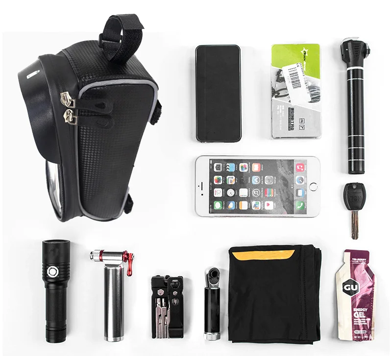 

Waterproof Front Tube Phone Handlebar Bicycle Frame Bag Touch Screen Cycling Bag