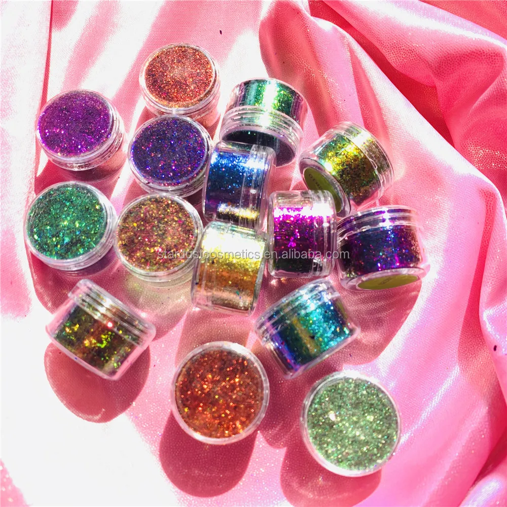

Magic Multichrome Chameleon flakes Pigment Eyeshadow individual eyeshadow for makeup Holograpphic loose Glitter dust Eye Pigment, Multi- color