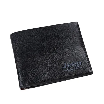 

Slim Wallet for Men leather coin purse with ID Window