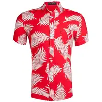 

New Hawaiian Tencel Printed short sleeve men's shirts