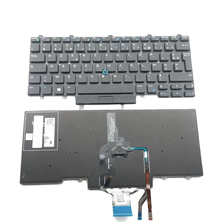 

HK-HHT NEW new AZERTY notebook keyboard for Dell Latitude E5450 E7450 E7470 7480 FRENCH Keyboard Clavier