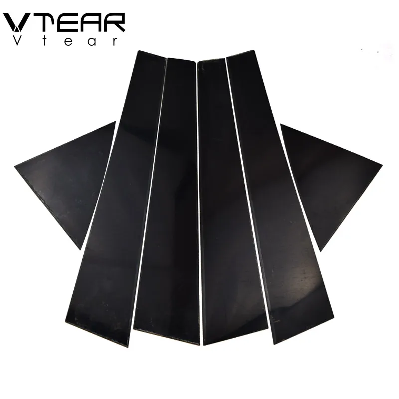 

Vtear For KIA Cerato Forte k3 window sticker Glossy black trim B C pillar anti scratch mirror surface cover accessories 09-19