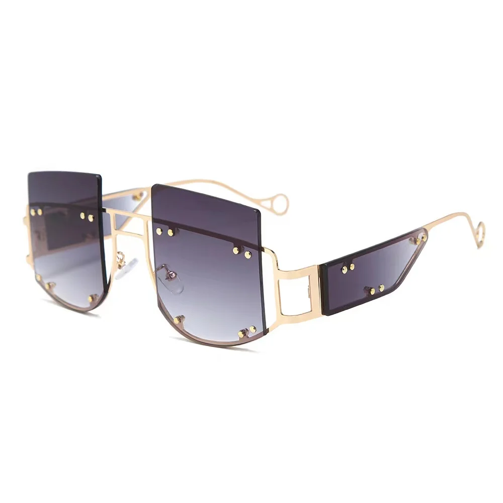 

2021 new square big frame sunglasses fashion sunglasses personality trend sunglasses, Many colors can be customized
