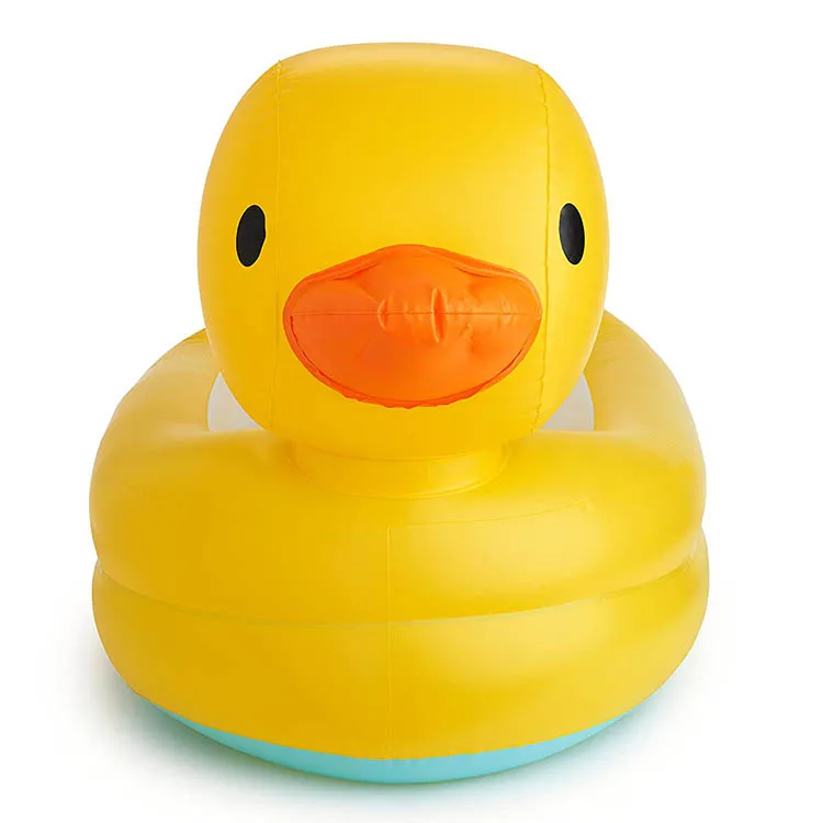 inflatable baby bath tube pvc lovely animal duckling bath set