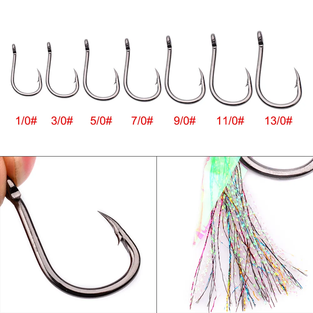 Details about   5Pcs Mackerel Feathers Bass Cod Lure Sea Fishing Rigs Fishing Bait Hooks Wire 