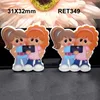 50pcs 31x32mm cartoon Back to school girl planar resin flatback craft resin shrinky ALRET349
