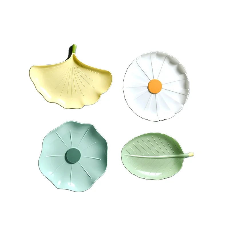 

Manufacturer Nordic Creative Furnishings Plastic Tray Lotus Leaf Daisy Ginkgo Fruit Plate Dried Fruit Tray Storage Tray