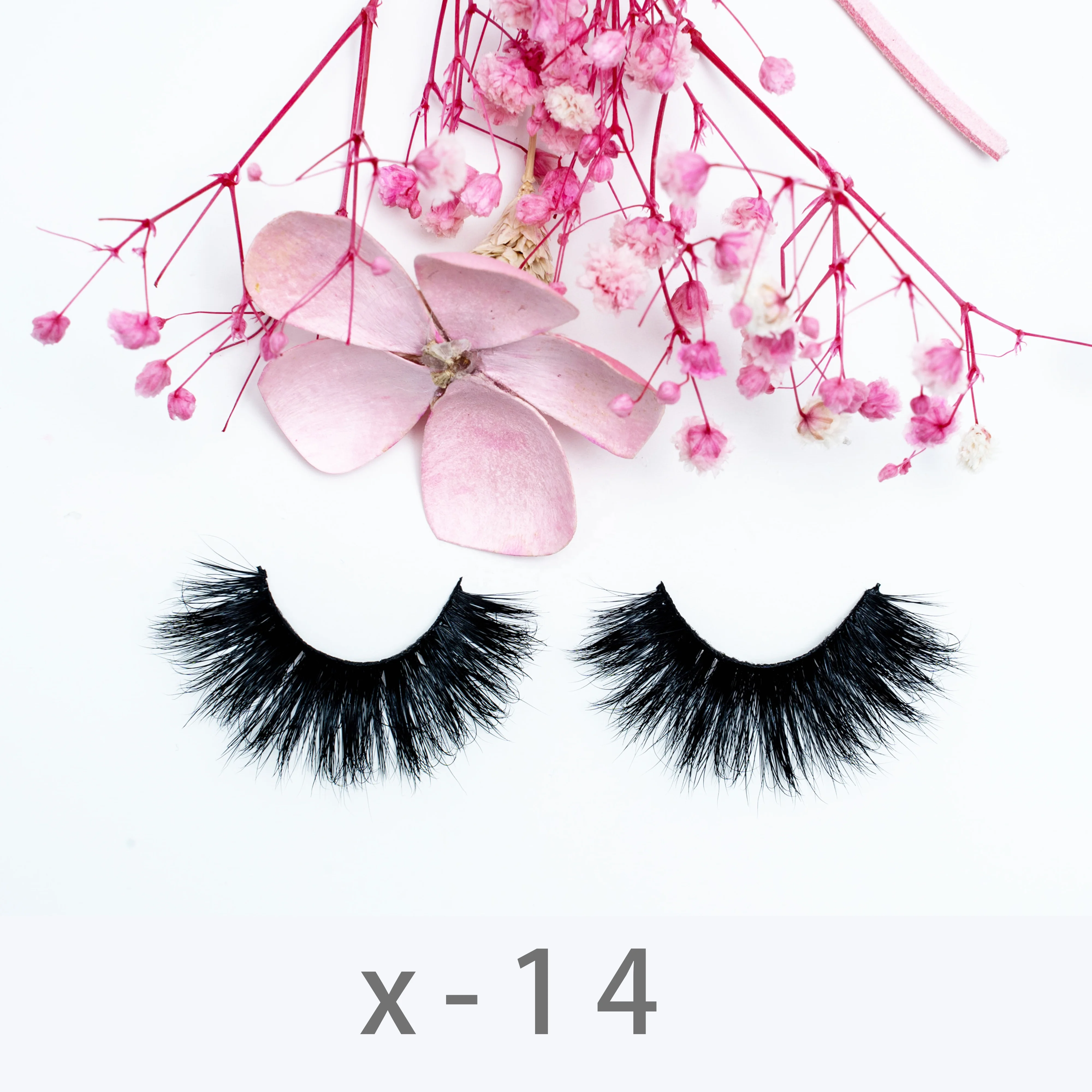 

Create your own brand siberian mink strip 3d mink eyelashes, Black