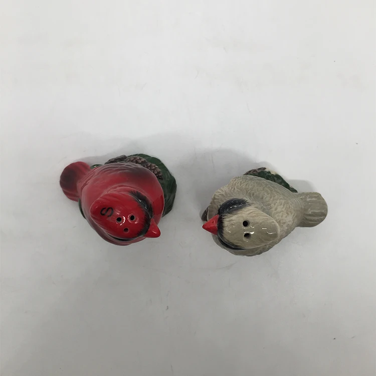 Happily Ever Ceramic Bride And Groom Love Birds Shakers Salt And Pepper Shakers