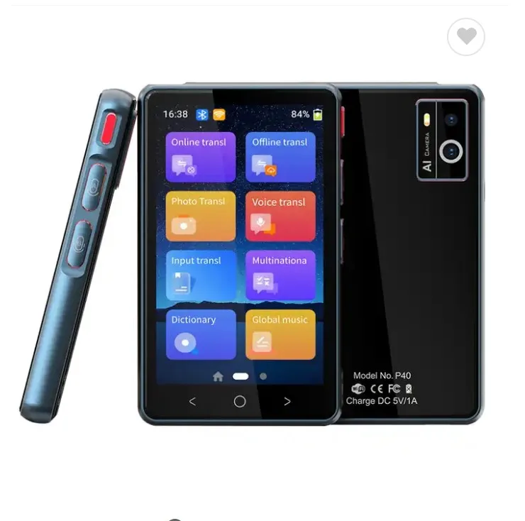 

2024 Newest Smart Language Translator Voice Translation Device Support 135 Languages Real-time Connection