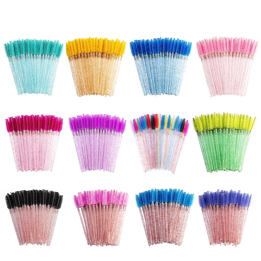 

Wholesale Price Mascara Wands Brush Eyelash Extension Eyebrow Makeup Brush Tool Kits Eyelash Brush, Multiple colour