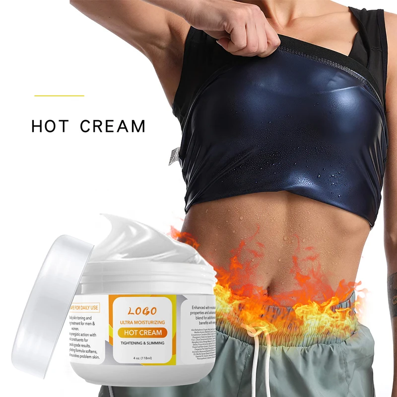 

118ML Hot Cream Slimming Fat Burn Private Label Sweat Cream Weight Loss Hot Gel Body Slimming Cream OEM