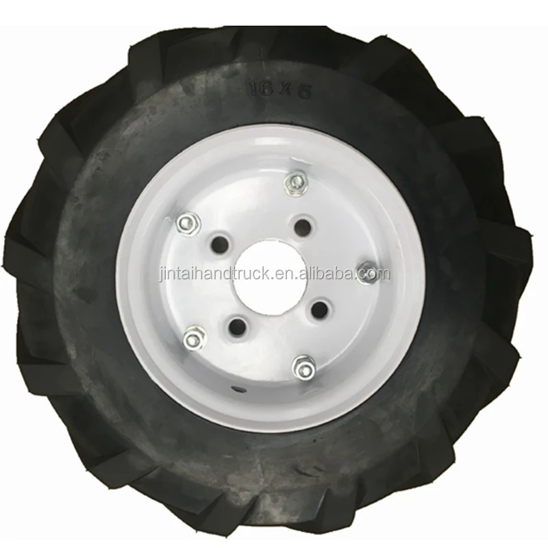 Heavy Duty Semisolid Wheels 16x5 Garden Wagon No Flat Tires Tractor