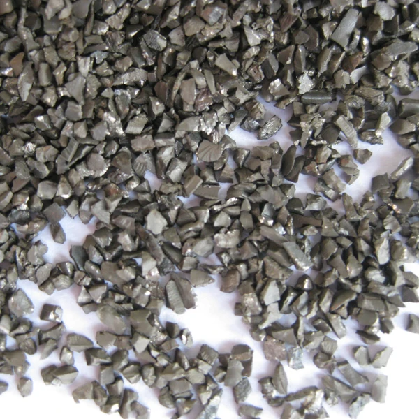
Bearing alloy steel grit made from forged bearing steel off-cuttings 