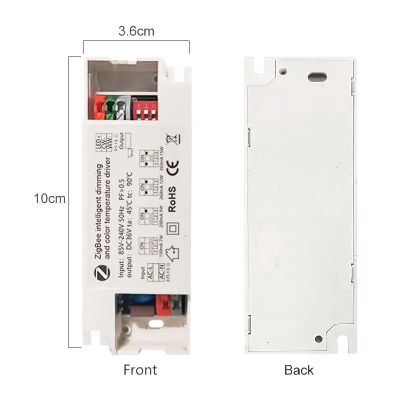 

2022 Smart Home Zigbee Intelligent dimming and Color matching driver Light dimming driver Tuya smart gateway