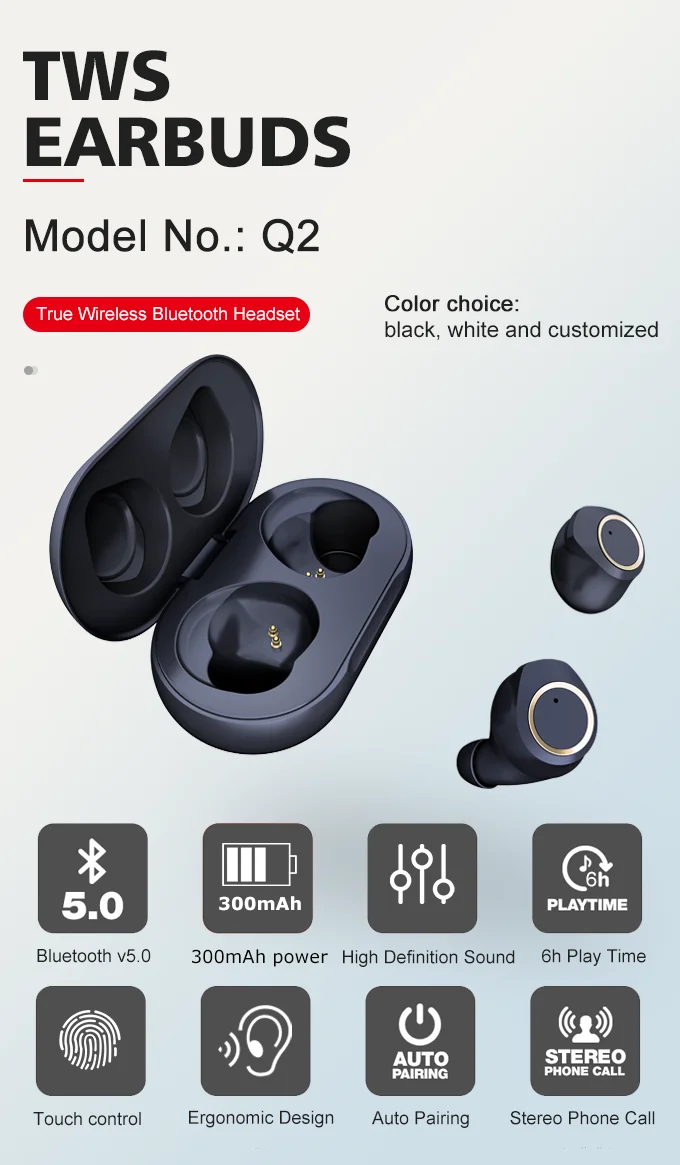 Audifonos Inalambrico Bluetooths, Audifonos Con Bluetooths Wireless Earphone Earbuds - ANKUX.COM