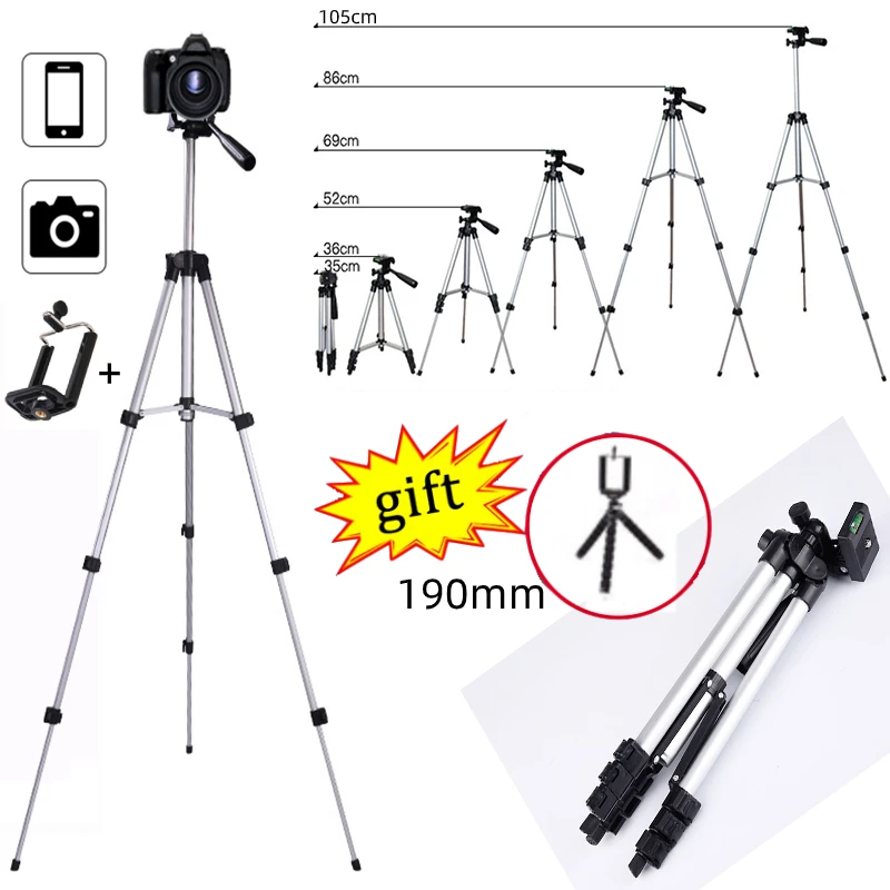 

Extendable Mobile Smart Phone Digital Camera Tripod Stand Mount Holder Clip Set