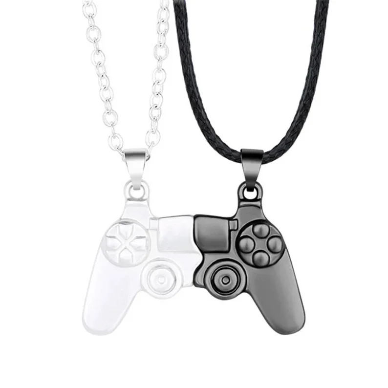 

HOVANCI Magnetic Friendship Video Game Controller Couple Necklace New Valentine's Day Gift BFF Necklace For 2